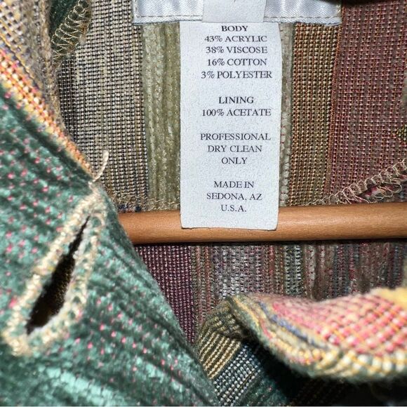 Vintage 80s 90s Sedona clothing company tapestry multi-prints button up jacket - Picture 11 of 11